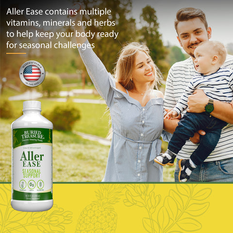 Aller-Ease Liquid Supplement, Natural Seasonal Support, 16 servings