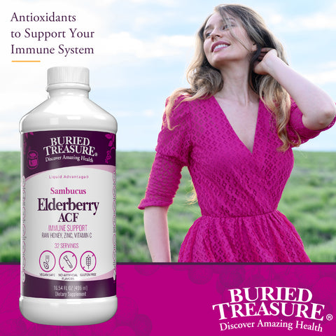 Elderberry ACF with 4,000 mg Elderberry Sambucus Whole Fruit Concentrate Plus- 32 servings