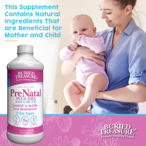 Prenatal Plus DHA Daily Multi Vegetarian Safe Liquid Supplement