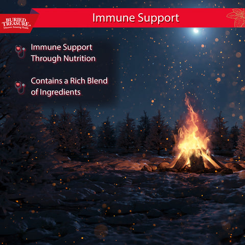 Campfire image of Extra Strength ACF immune support through nutrition and rich blend of ingredients.