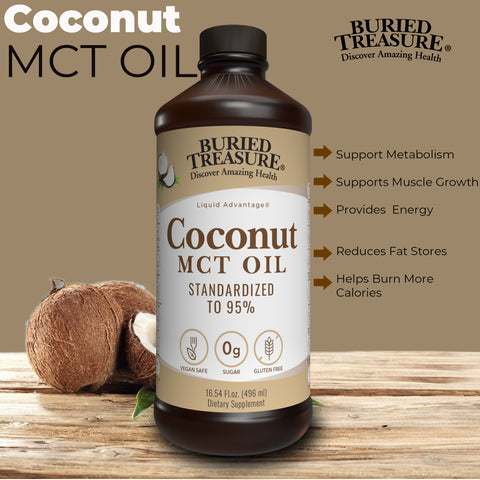 Buried Treasure MCT Coconut Oil for Healthy Brain Function and Performance