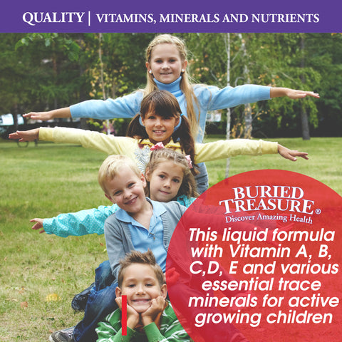 Children's Daily Liquid Multivitamin, Vitamins & Minerals, Natural Fruit Flavors, 16 servings