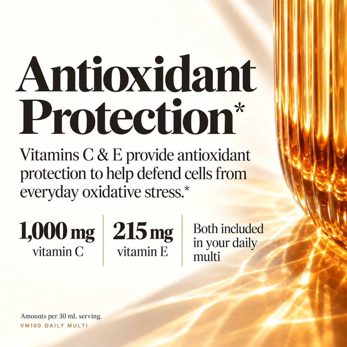 VM100 Liquid Multivitamin and Multimineral Daily Supplement - 100+ Nutrients with Vitamins, Minerals, Antioxidants, and Superfoods - 32 oz