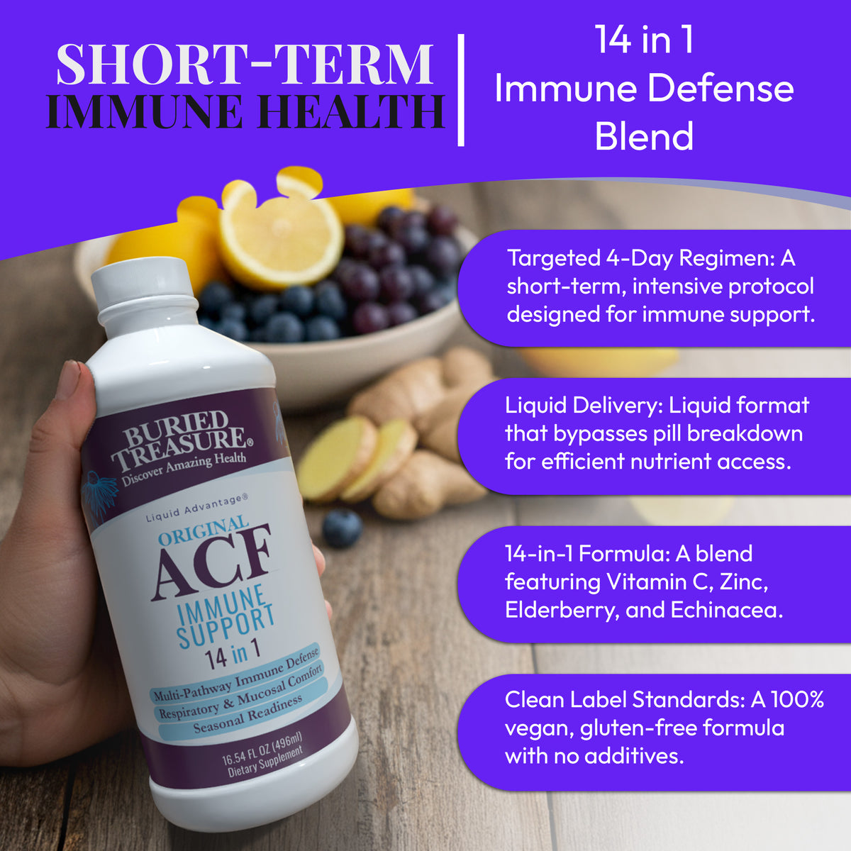 Acf Supplement Buried Treasure Liquid Nutrients® ACF Original – Short-Term Liquid ...