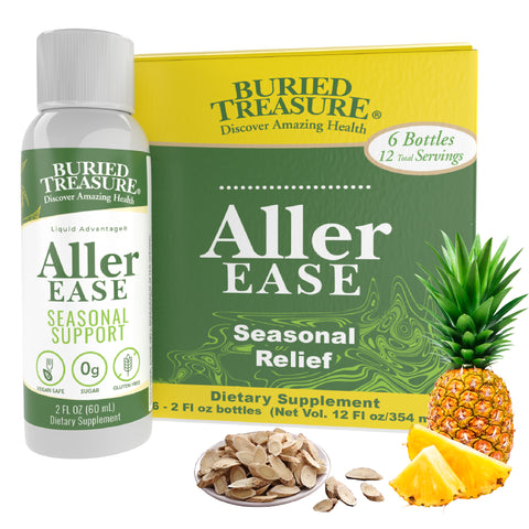 Buried Treasure Aller Ease Liquid Supplement, Support For Healthy Histamine Response, 6-2 fl oz