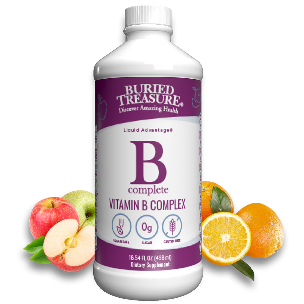 B Complete Liquid Supplement, B-Complex, Adrenal & Metabolism Support, 16 servings