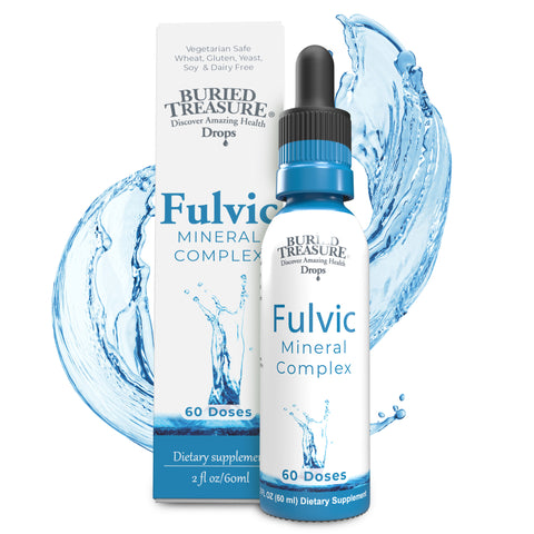Fulvic Minerals Drops:  60 servings