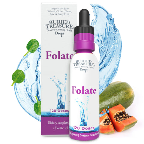 Folate Drops: Maintain healthy cell growth and promote metabolic health - 120 servings