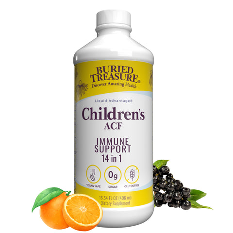 ACF Children's Liquid Supplement,  Immune Support for Children, Fruit Flavors, 16 servings