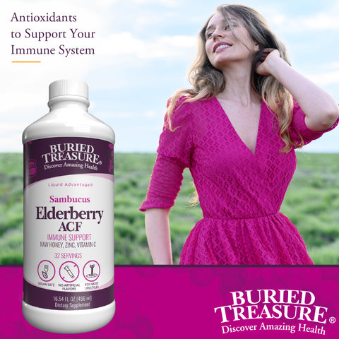 Elderberry ACF Syrup – With Vitamin C, Zinc, Honey, and Elderberry Concentrate