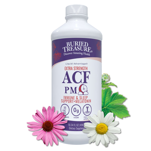 ACF Extra Strength PM – Liquid Supplement with Melatonin, Botanicals & Nutrients to Support Evening Wellness and Relaxation