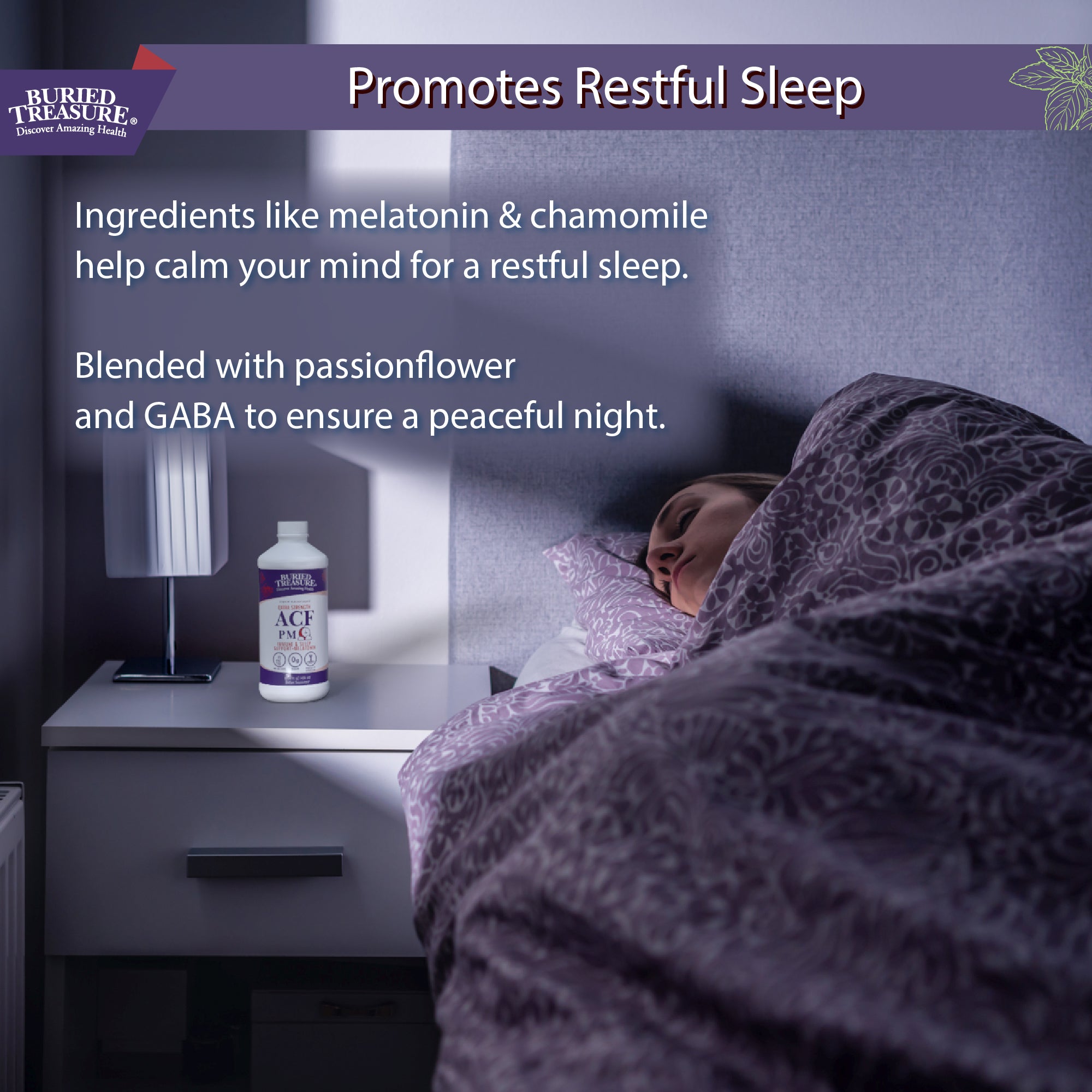 ACF Extra Strength PM – Liquid Supplement with Melatonin, Botanicals & Nutrients to Support Evening Wellness and Relaxation