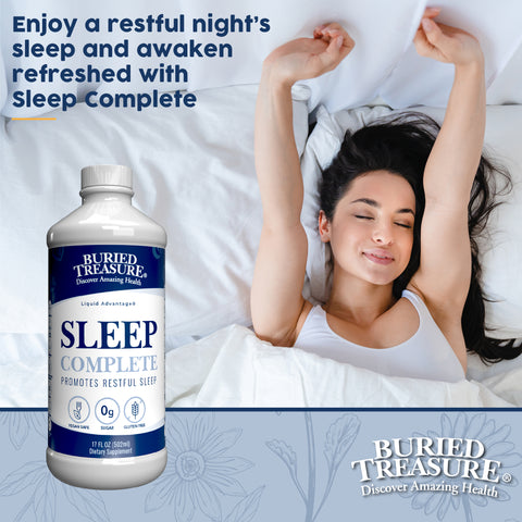 Sleep Complete Natural Sleep Supplement with Melatonin Now with 0g sugar, 16 servings